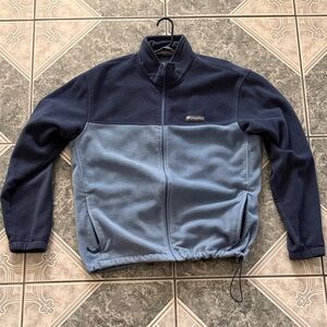 Columbia Navy and Light Blue Two-Tone Fleece Jacket